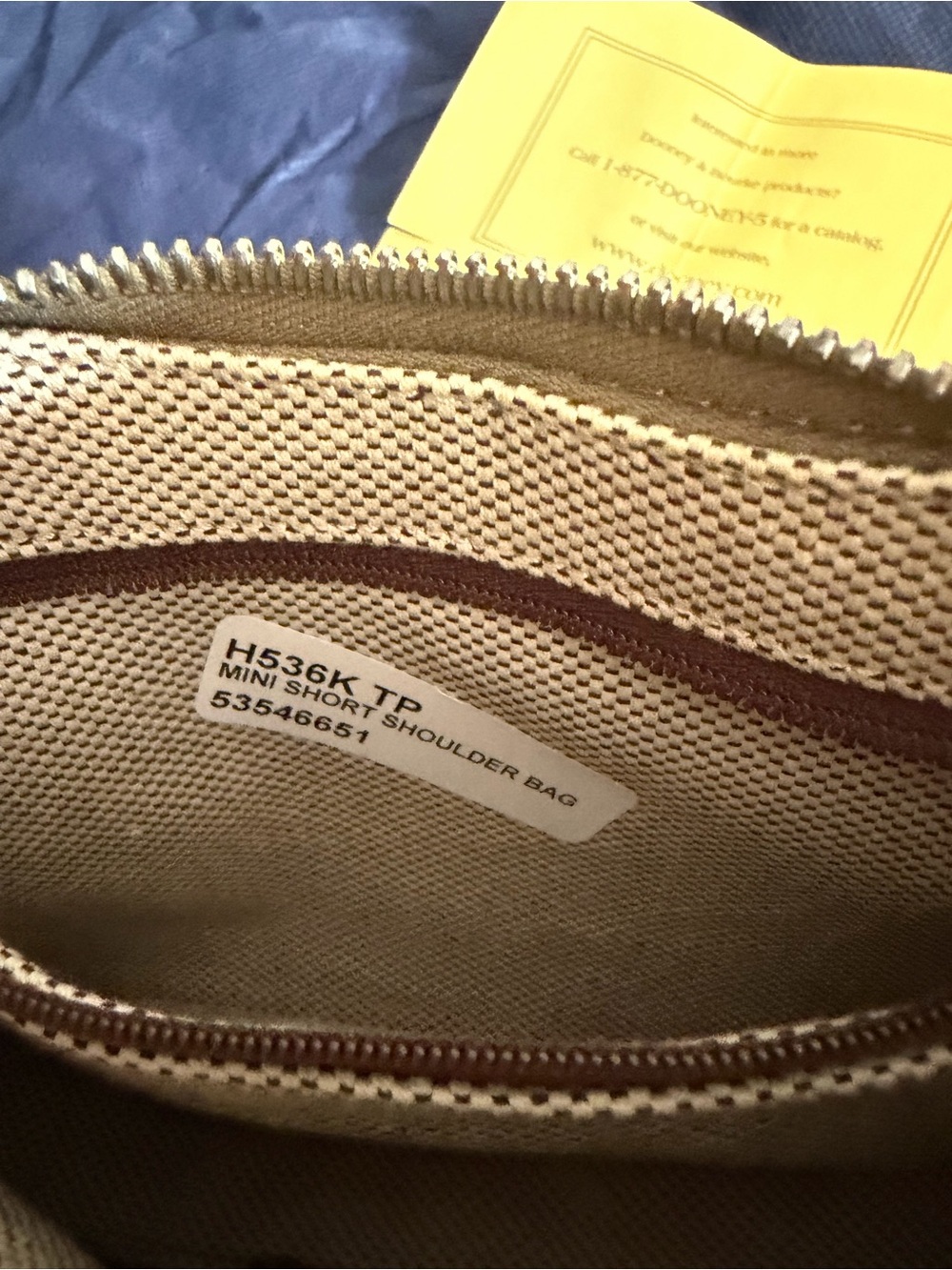 Vintage Dooney & Bourke H536K Signature Monogram Shoulder Bag - Picture 6 of 10